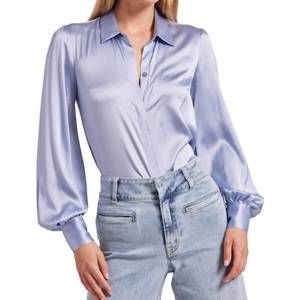 NEW GENERATION LOVE maxwell blouse in blue bell